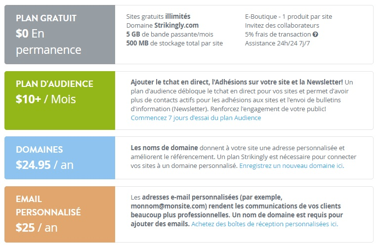 Strikingly網頁設計範例 Strikingly網頁設計範例